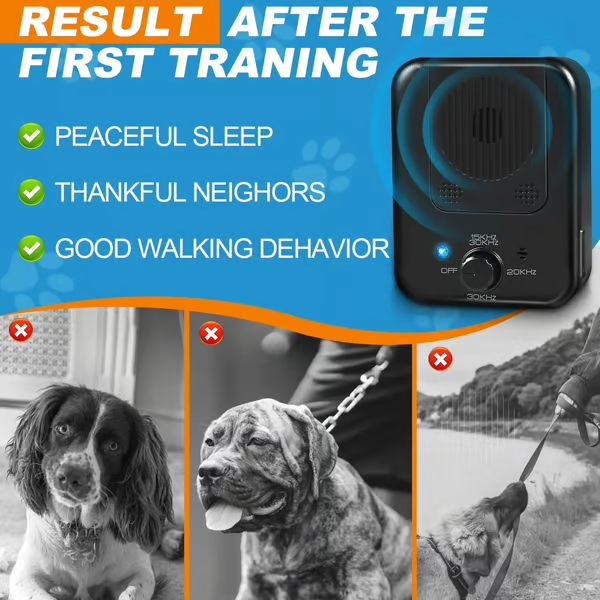 ULTRASONIC BARK STOPPER: QUIT OUTDOOR TRAINING FOR DOGS